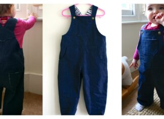 Baby Dungarees Free Sewing Pattern