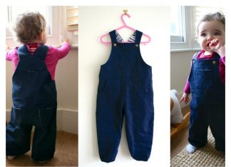 Baby Dungarees Free Sewing Pattern