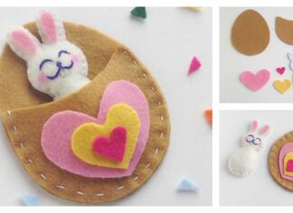 Felt Bunny Craft Free Sewing Pattern