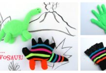 Glove Dinosaur Free Sewing Pattern