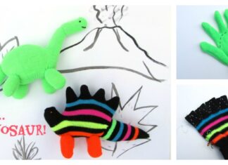 Glove Dinosaur Free Sewing Pattern