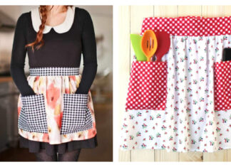 Modern Pocket Apron Free Sewing Pattern