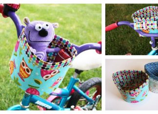 Bicycle Bucket Free Sewing Pattern