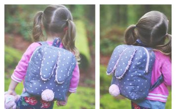 Bunny Toddler Backpack Free Sewing Pattern