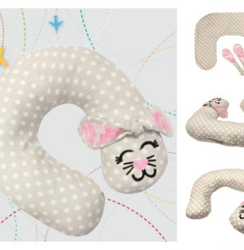 Bunny Travel Pillow Free Sewing Pattern