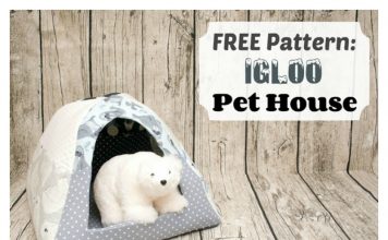 Fleece Pet House Igloo Free Sewing Pattern