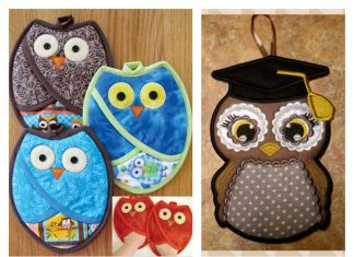 Owl Pot Holders Sewing Pattern