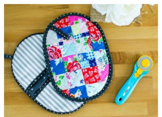 Patchwork Potholder with Pockets Free Sewing Pattern