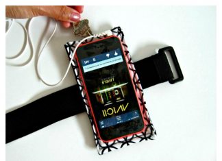 Phone Armband with Pocket Free Sewing Pattern