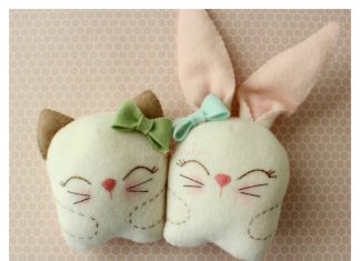 Snuggle Bunny and Kitty Free Sewing Pattern