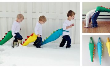 DIY Dino Tail Free Sewing Pattern