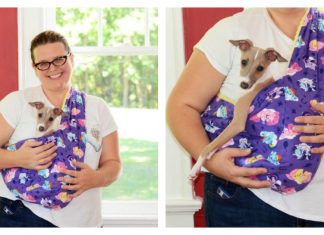 Dog Sling Carrier Free Sewing Pattern