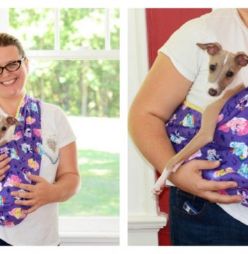 Dog Sling Carrier Free Sewing Pattern