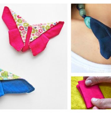 Fabric Origami Butterfly Free Sewing Pattern