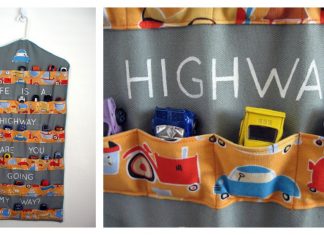 Hanging Toy Car Garage Free Sewing Pattern