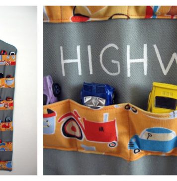 Hanging Toy Car Garage Free Sewing Pattern