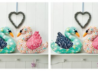 Love Bird Swans Sewing Pattern