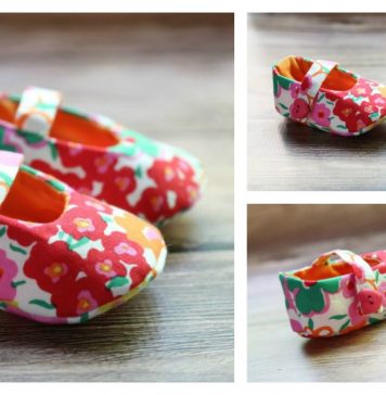 Mary Jane Baby Shoes Free Sewing Pattern