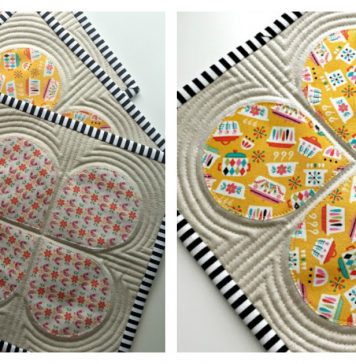 Retro Teardrop Trivet Free Sewing Pattern
