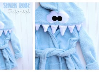 Shark Baby Robe Free Sewing Pattern