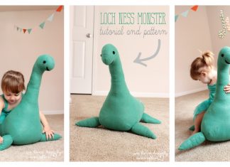 Smiley Loch Ness Monster Free Sewing Pattern