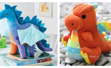 Soft Toy Dragon Free Sewing Pattern