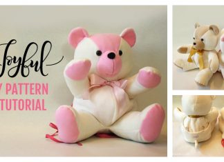 Stuffed Teddy Bear Free Sewing Pattern