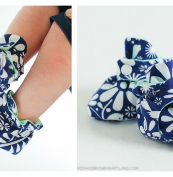 Zutano Style Baby Booties Free Sewing Pattern