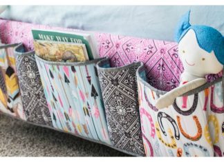 Bedside Pockets Organizer Free Sewing Pattern