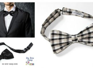 Bow Tie Free Sewing Pattern