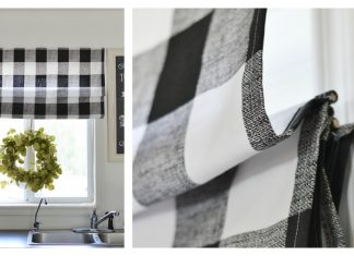 DIY Roman Shade Free Sewing Pattern