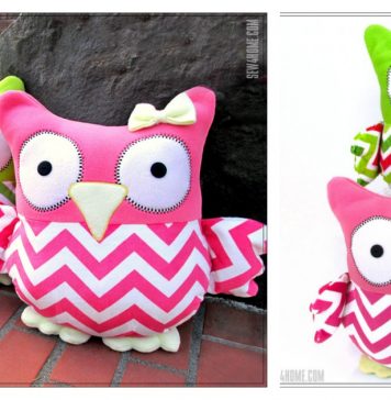 The SleepyTime Stuffed Owls Free Sewing Pattern