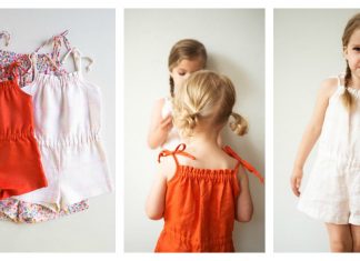 Summer Girl Romper Free Sewing Pattern