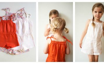 Summer Girl Romper Free Sewing Pattern