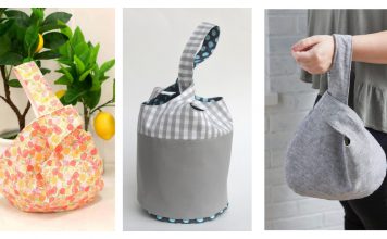 Japanese Knot Bag Free Sewing Pattern