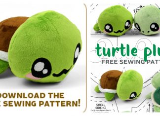 Turtle Plush Free Sewing Pattern