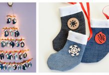 Mini Stocking Advent Calendar Free Sewing Pattern