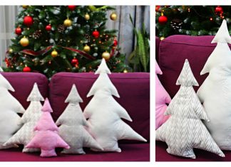 Christmas Tree Pillows Free Sewing Pattern