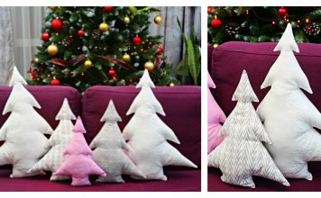 Christmas Tree Pillows Free Sewing Pattern