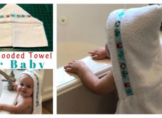 Easy Hooded Towel Free Sewing Pattern