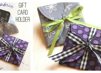 Fabric Gift Card Holder Free Sewing Pattern