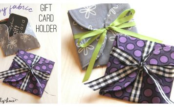 Fabric Gift Card Holder Free Sewing Pattern