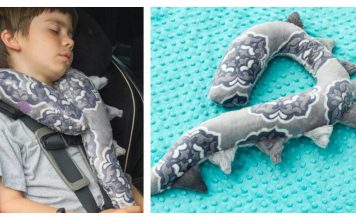 Monster Tail Kids Travel Pillow Free Sewing Pattern
