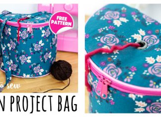 Yarn Project Bag Free Sewing Pattern