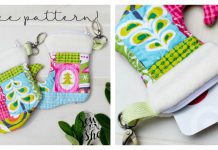 Christmas Stocking Zipper Pouch Free Sewing Pattern