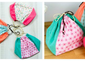 Drawstring Ditty Bag Free Sewing Pattern