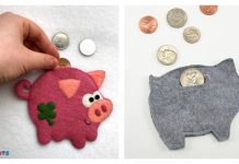 Felt Piggy Banks Free Sewing Pattern