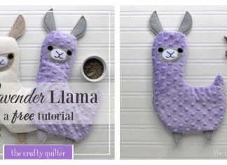 Lavender Llama Hot Cold Plush Free Sewing Pattern