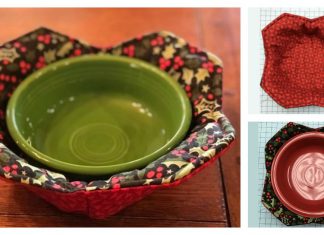 Microwave Bowl Potholder Free Sewing Pattern