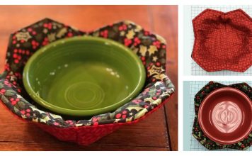 Microwave Bowl Potholder Free Sewing Pattern